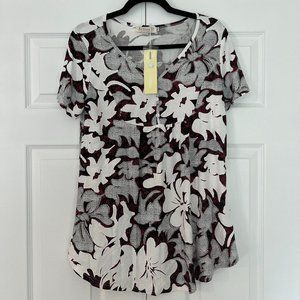 Short Sleeve Printed Blouse